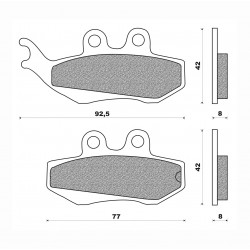 Τακάκια Daytona 33206 (FA194)(FD195) Τακάκια Daytona 33206 (FA194)(FD195)